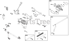 Briggs & Stratton 61E877-0112-J1 - Briggs & Stratton Vertical Engine Throttle Body and Fuel Supply Group