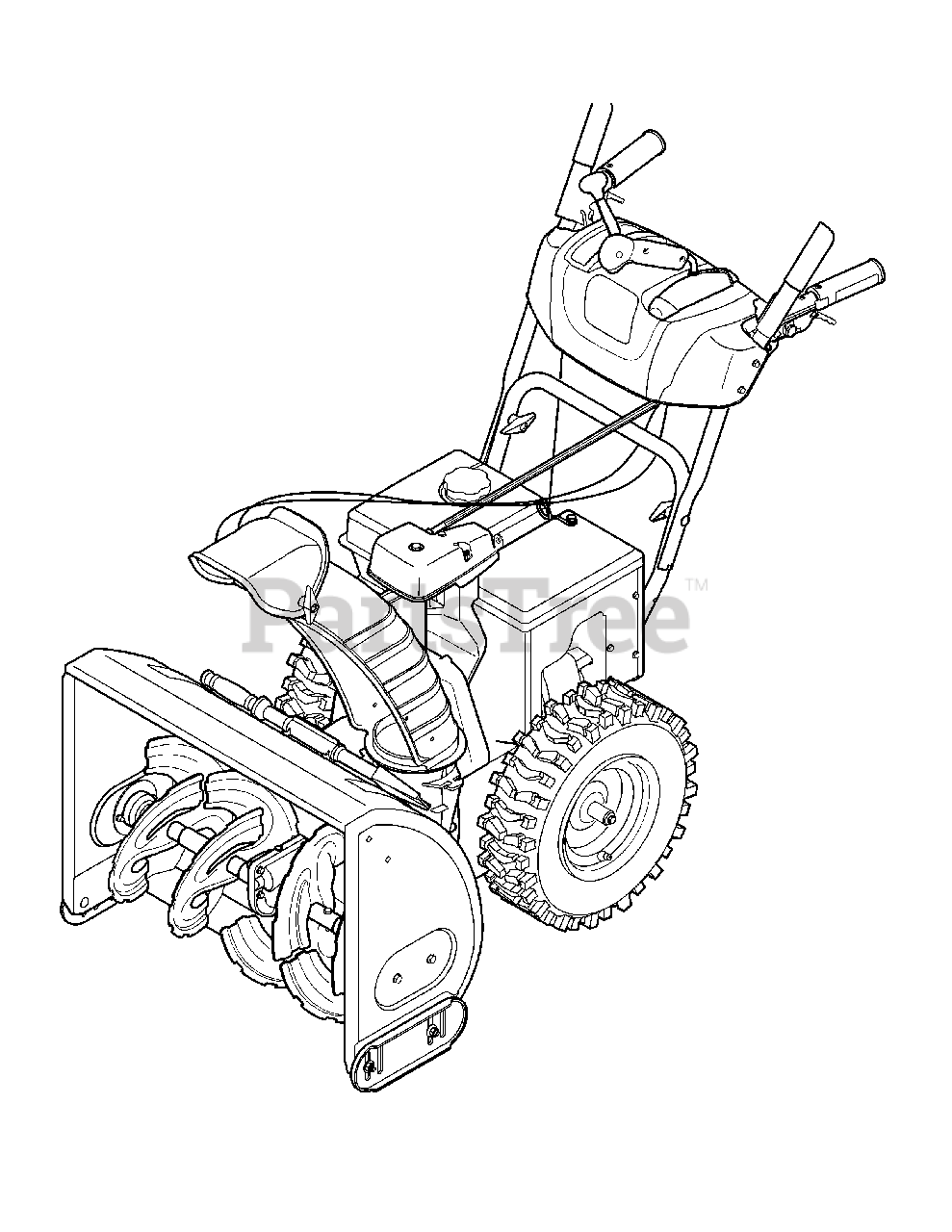 Columbia 71024 PC (31AM53K2897) Columbia 24" Snow Thrower (2012) .Quick Reference 71024PC