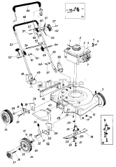 Wizard MTD 3940A68 - Wizard Walk-Behind Mower (1986) (Western Auto)