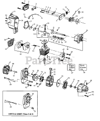 Weed Eater XT 125 TR - Weed Eater String Trimmer ENGINE &amp; SHROUD