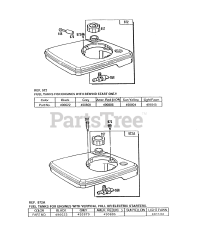 Briggs & Stratton 90708-0102-01 - Briggs & Stratton Vertical Engine Fuel Tank Assemblies