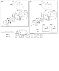 Briggs & Stratton 31P977-0671-E1 - Briggs & Stratton Vertical Engine Air Cleaner, Blower Housing