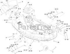 Toro 74406 (ZX 440) - Toro 44" TimeCutter Zero-Turn Mower (SN: 270000001 - 270999999) (2007)
