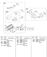 Briggs & Stratton 580447-0320-E2 - Briggs & Stratton Horizontal Engine Muffler, Muffler Adapter