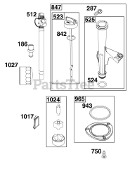 Briggs & Stratton 44N677-0062-B5 - Briggs & Stratton Vertical Engine Lubrication Group