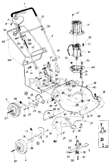 Wizard MTD 3939A88 (188-302-098) - Wizard Walk-Behind Mower, Electric (1988) (Western Auto)