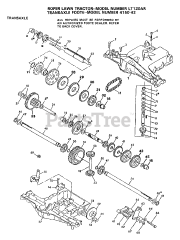 Electrolux/AYP LT 120 AR - Electrolux/AYP Lawn Tractor TRANSAXLE