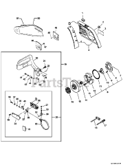 Echo QV-8000 - Echo QuikVent Chainsaw (Type 1E) (Original Version) Clutch, Cutting Attachment, Chain Brake