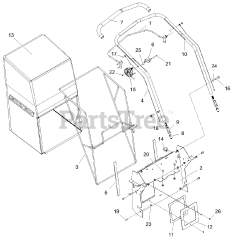 Gravely 995302 - Gravely APV Vacuum, Subaru (SN: 000101 & Above)