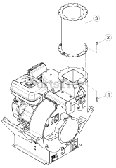 Bear Cat DL 8 - Bear Cat 8" Debris Loader, 404cc Subaru (SN: F03552 - G08591) Vertical Extension Kit