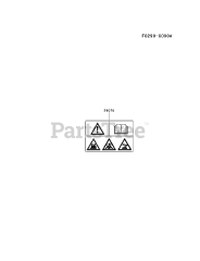 Kawasaki FJ180V-ES50 - Kawasaki Engine LABEL