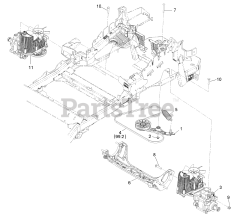 Exmark LZS801KA524 - Exmark 52" Lazer Z S-Series Zero-Turn Mower, Kawasaki FX801V (SN: 313000000 - 313999999) (2013) Hydraulic Assembly