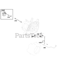 Briggs & Stratton 117432-0236-E2 - Briggs & Stratton Horizontal Engine Oil Sensor Group
