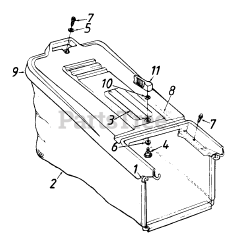 MTD 190-076-000 - MTD Grass Catcher Kit (1990)