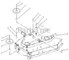 Toro 30140 - Toro 48" ProLine Walk-Behind Mower, T-Bar, Gear Drive, 15hp (SN: 250000001 - 250999999) (2005) Idler Pulley Assembly