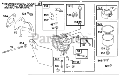 Briggs & Stratton 19C432-0056-01 - Briggs & Stratton Horizontal Engine Carburetor Assy