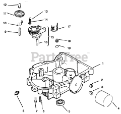 Toro 72042 (264-6) - Toro Yard Tractor (SN: 069000001 - 069999999) (1996) Oil Pan/lubrication 2