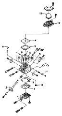 Homelite ST 155 (UT-20563-B) - Homelite String Trimmer Carburetor (Zama)