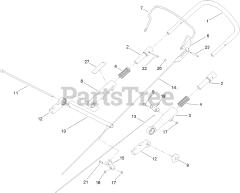 Lawn-Boy 10998 - Lawn-Boy Insight Walk-Behind Mower (SN: 312000001 - 312999999) (2012) Upper Handle Assembly