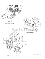 Cub Cadet M54-KW (53AI8CT4050) - Cub Cadet 54" Tank Zero-Turn Mower, 25hp Kawasaki Hydro Hose &amp; Pump Assembly