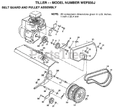 Weed Eater WE F550 J - Weed Eater Tiller (1998)