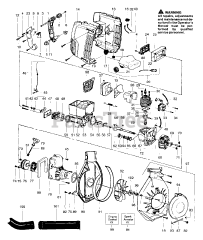 Weed Eater 180 SB - Weed Eater Twister Blower Blower Assembly