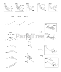 Briggs & Stratton 12J902-0168-01 - Briggs & Stratton Vertical Engine Controls, Electrical, Flywheel Brake, Governor Spring, Ignition