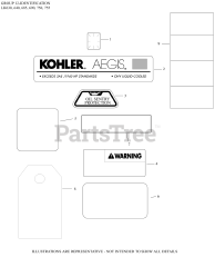 Kohler LH685-0002 - Kohler Aegis Engine, Basic Version, 23hp 12 Identification