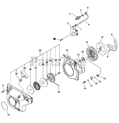 Echo QV-8000 - Echo QuikVent Chainsaw (Type 1E) (SN: C90303001001 - C90303999999)