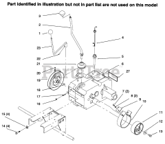 Toro 73441 (416-8) - Toro Garden Tractor (SN: 069000001 - 069999999) (1996)