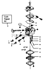 Poulan Pro PP 180 - Poulan Pro Chainsaw CARBURETOR-309