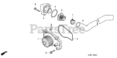 Honda GX640 SD1/A (GAAD) - Honda Engine, Made in Japan (SN: GAAD-1030001 - GAAD-9999999) WATER PUMP