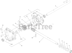 Toro 37798 (824 OE) - Toro 24" Power Max Snow Thrower (SN: 411309389 - 412999999) 24 Inch Auger Gearcase Assembly No. 120-3859