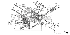 Honda GX690 TXF3 (GCBDK) - Honda Engine, Made in Japan (SN: GCBDK-1000001 - GCBDK-9999999) CRANKCASE