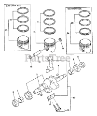 Echo EG-550 - Echo Generator Bearing, Crankshaft, Piston, Rod