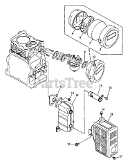 Echo TP-2000 - Echo Trash Pump Intake, Exhaust, Air Cleaner