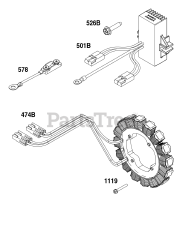 Briggs & Stratton 356447-0619-G1 - Briggs & Stratton Horizontal Engine Alternator Group
