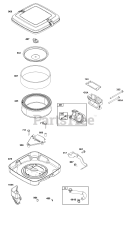 Briggs & Stratton 385447-0216-B5 - Briggs & Stratton Horizontal Engine Air Cleaner Group