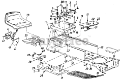 MTD 141-827H000 - MTD Mower Deck Assembly, Rev H (1991) Parts