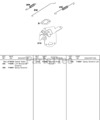 Briggs & Stratton 187437-0113-E1 - Briggs & Stratton Horizontal Engine CONTROLS, GOVERNOR SPRING