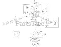 Toro 139-0609 (LC1P65FC) - Toro Electric-Start Engine Carburetor, Muffler, Air Cleaner and Valve Cover Assembly