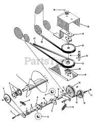 AGCO 312 (1600046) - AGCO Lawn Tractor, 12hp Snowthrower Drive Group (1505I56)