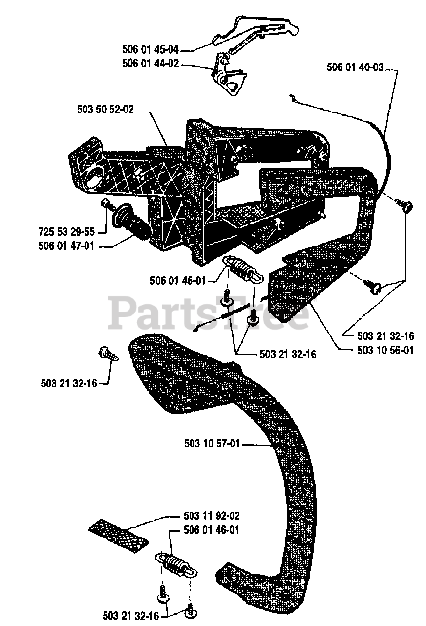 Husqvarna 45 Husqvarna Chainsaw (199006) Handle Assembly Parts