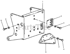 Cub Cadet 334 (190-334-100) - Cub Cadet 46" Mower Bagger Adapter Rear Bagger Adapter