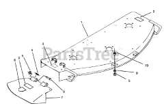 Toro 78445 - Toro 50" Side-Discharge Mower Deck (SN: 069000001 - 069999999) (1996) 50" Deck Assembly