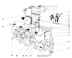 Toro 58200 - Toro 26" Tiller (SN: 009000001 - 009999999) (1969)