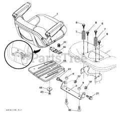 Husqvarna GT 48 DXLS (960430231-00) - Husqvarna 48" Garden Tractor (2016-09) SEAT