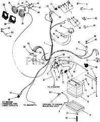 Toro A1-184801 (GT-1848) - Toro Garden Tractor (1982) Electrical System
