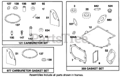 Toro 70080 (10-32) - Toro Recycler Rear-Engine Riding Mower (SN: 049000001 - 049999999) (1994) Engine Briggs  Stratton Model 28b707-0126-01 9