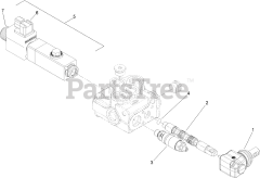 Toro 22328 HD (TX 1000) - Toro Dingo Wide Track Compact Utility Loader (SN: 414000000 - 999999999) Double Detent Auxiliary Valve Assembly No. 145-4402